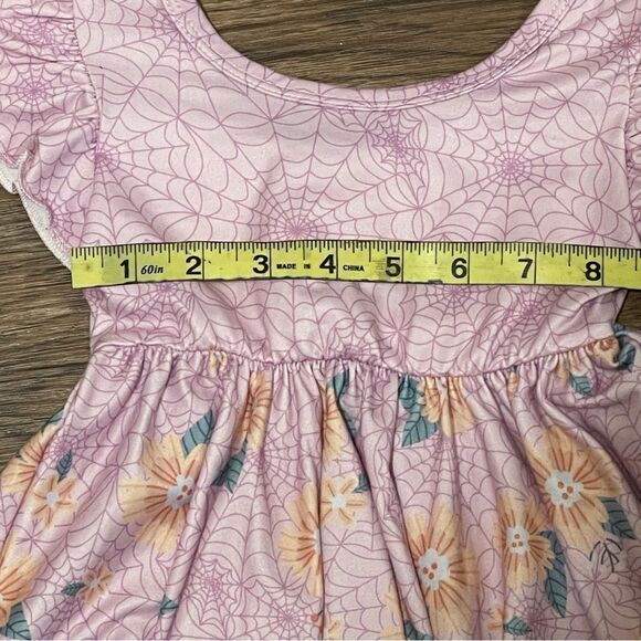 Dot Dot Smile 2 Halloween Theme Twirl and Tiered Dresses Lavender Sage 12-24 mos - Picture 10 of 16